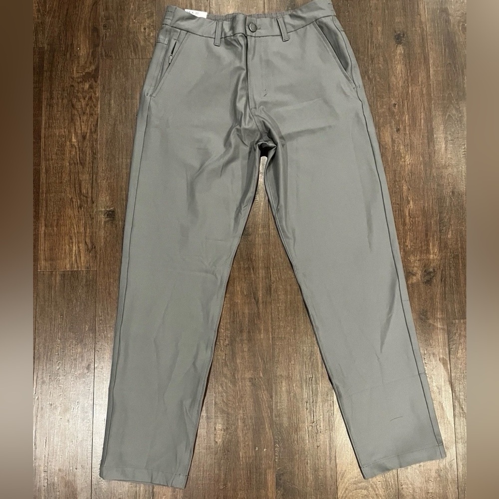 NEW Marc New York Andrew Marc Men's 32x32  Gray Commuter Slim-Fit Pants Four-Way